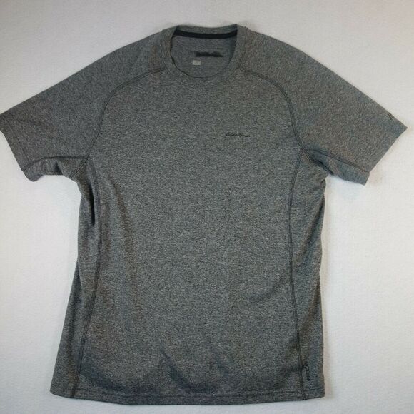 NEW Eddie Bauer Men's Resolution Short Sleeve T-Shirt Gray Men's Medium Active - Picture 1 of 5